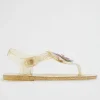 Seed Heritage Sandals & Slides-Butterfly Tbar Jelly Gold
