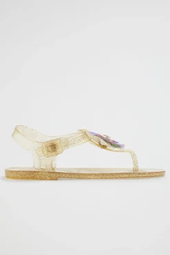 Seed Heritage Sandals & Slides-Butterfly Tbar Jelly Gold