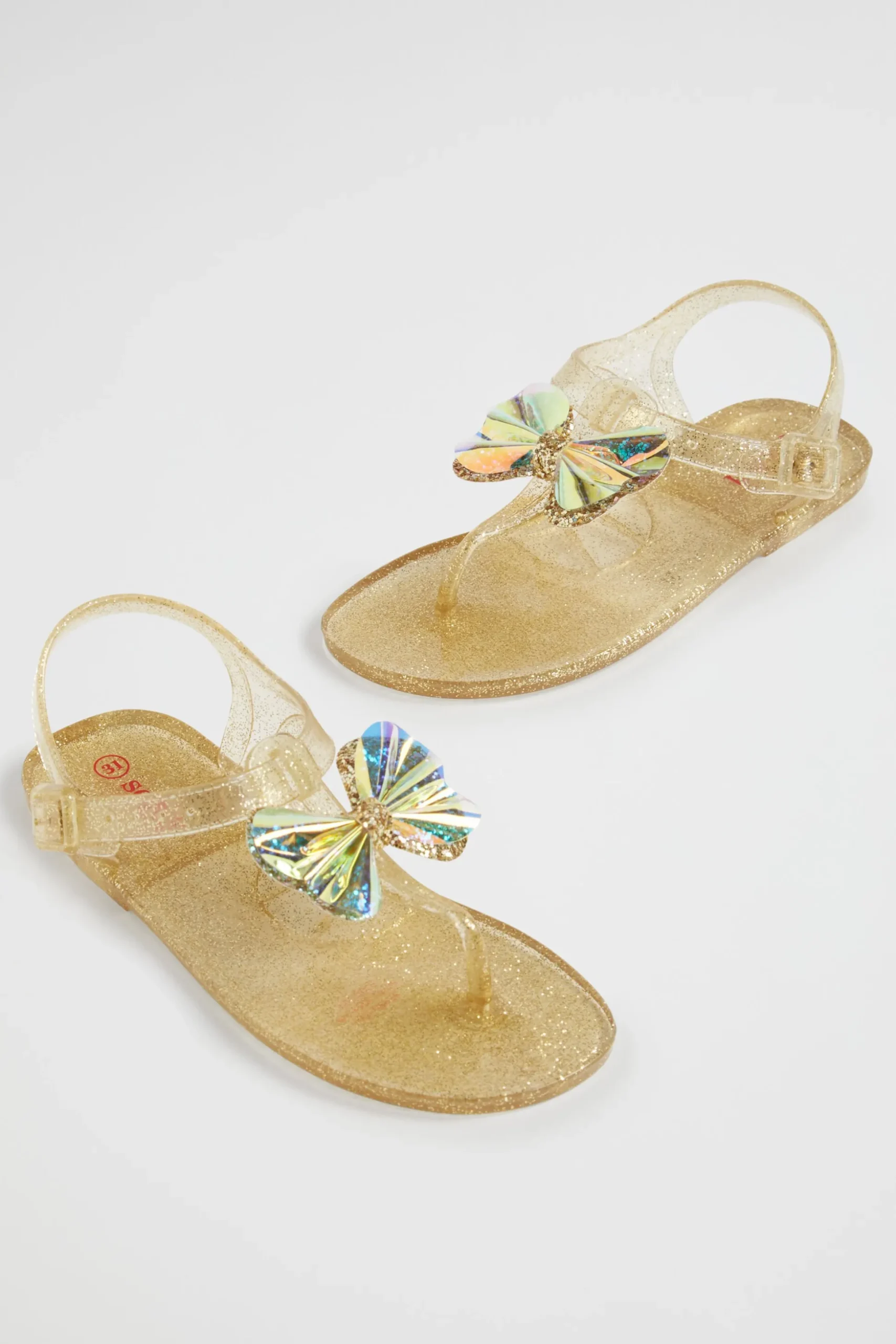 Seed Heritage Sandals & Slides-Butterfly Tbar Jelly Gold