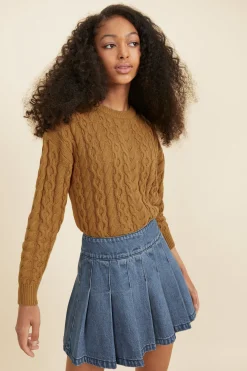 Seed Heritage T-Shirts & Tops-Cable Knit Sunflower
