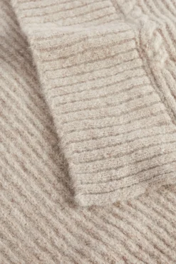 Seed Heritage Scarves & Kaftans-Cable Knit Gilet Light Storm