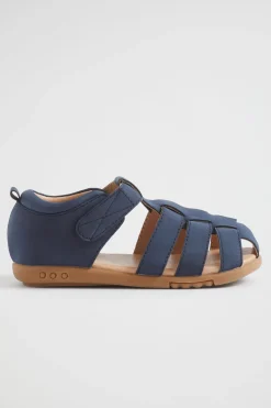 Seed Heritage Sandals & Slides-Cage Sandal Navy