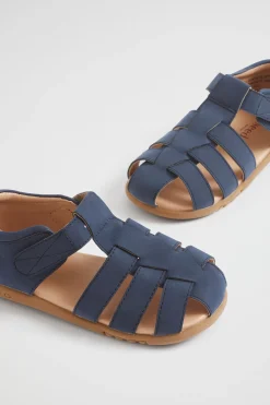 Seed Heritage Sandals & Slides-Cage Sandal Navy