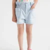 Seed Heritage Shorts-Cargo Denim Short Sun Bleach