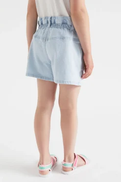 Seed Heritage Shorts-Cargo Denim Short Sun Bleach
