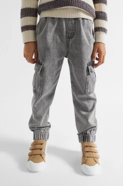 Seed Heritage Denim & Jeans-Cargo Jean Slate Wash