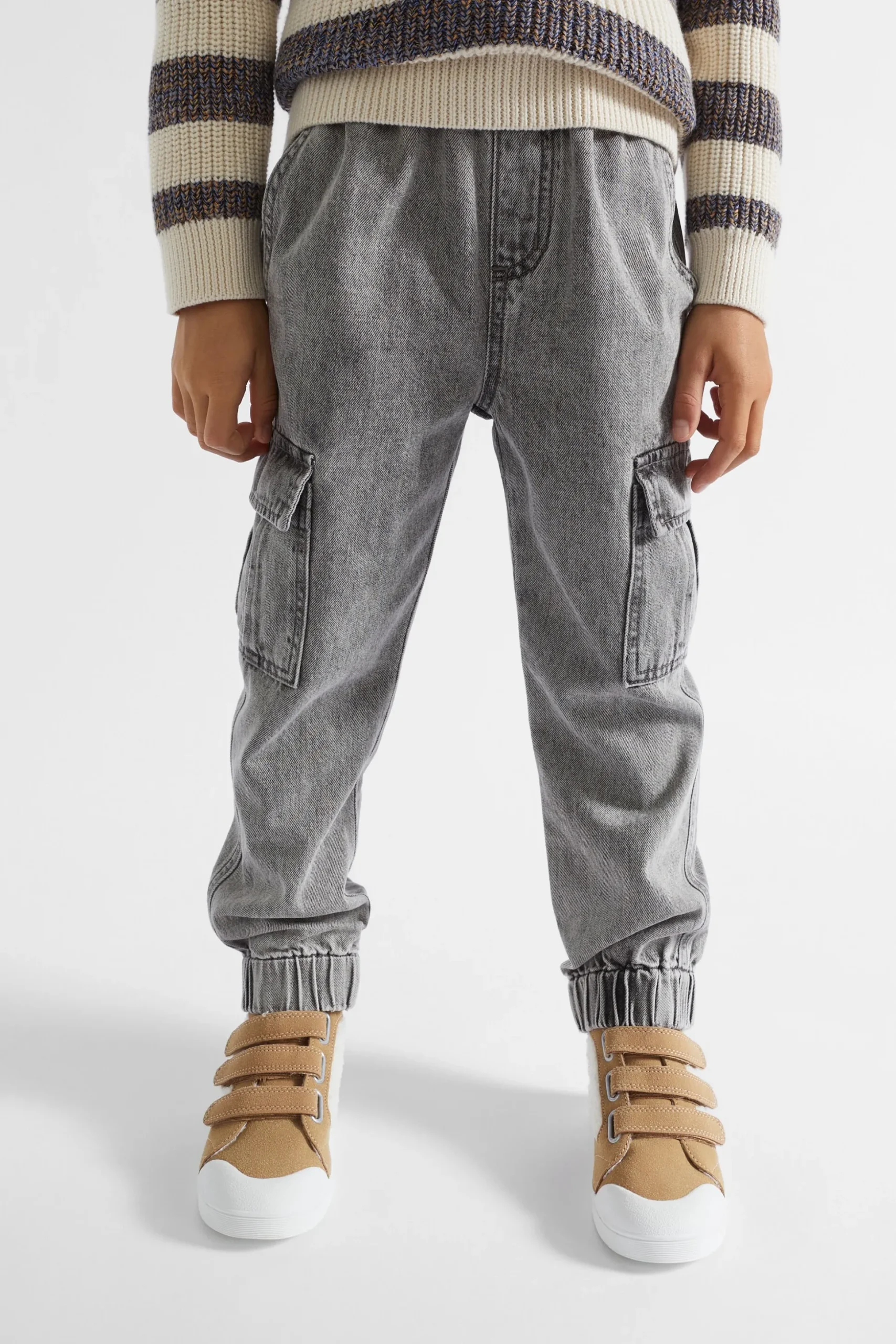 Seed Heritage Denim & Jeans-Cargo Jean Slate Wash