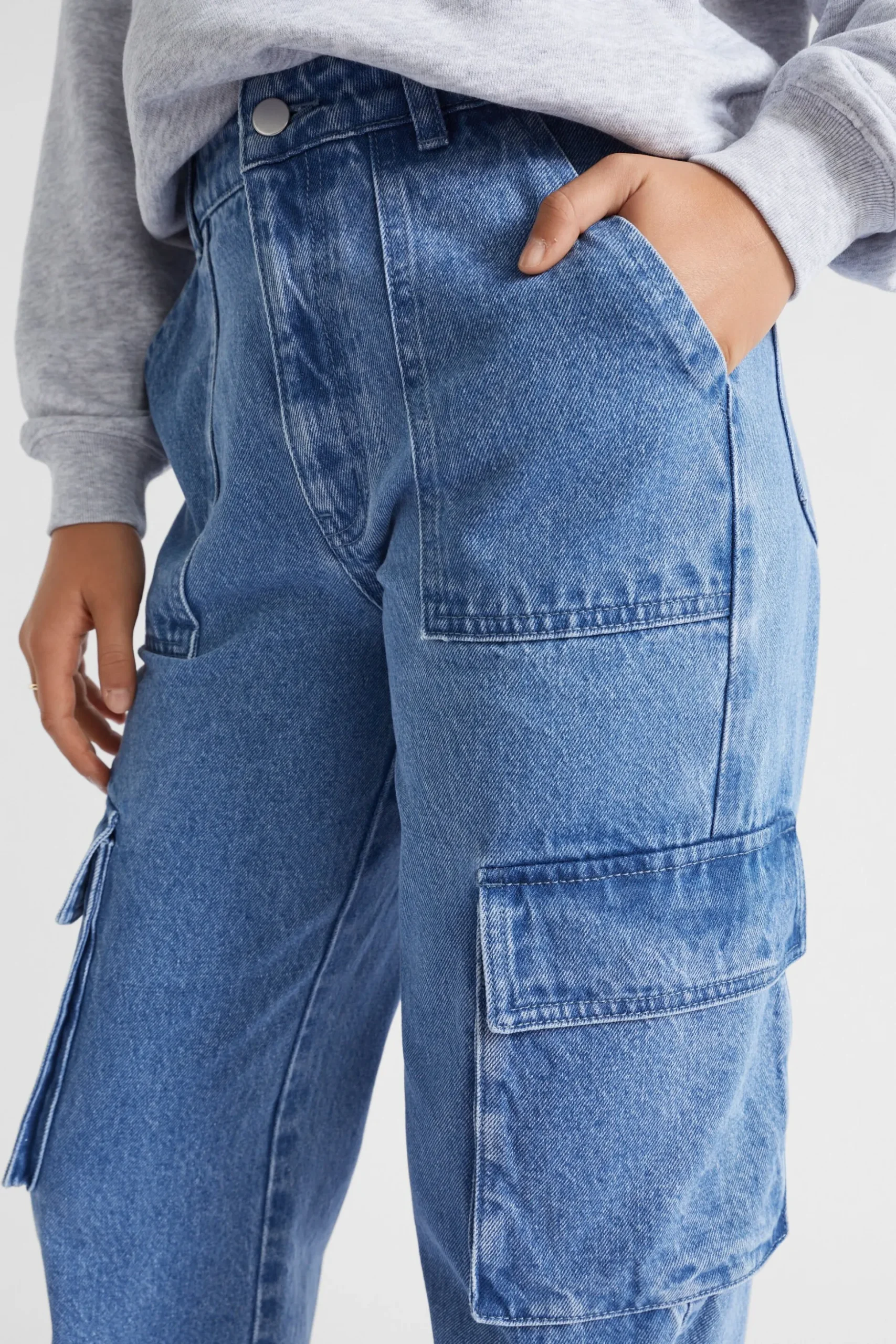Seed Heritage Denim & Jeans-Cargo Jean Washed Classic