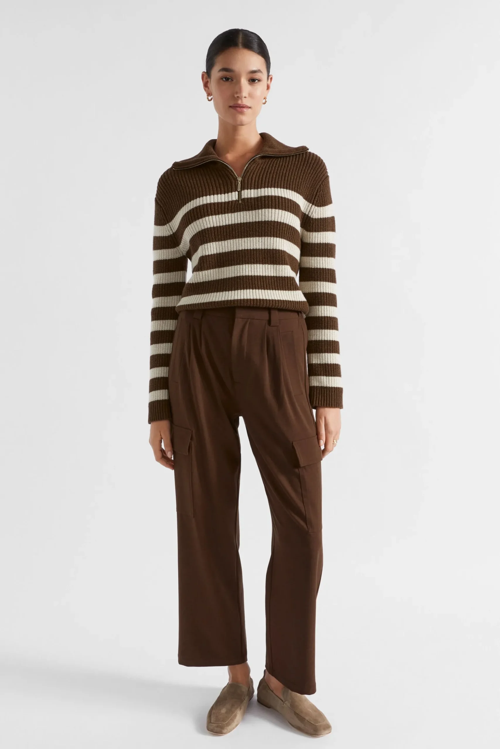 Seed Heritage Pants-Casual Cargo Pant Hot Chocolate