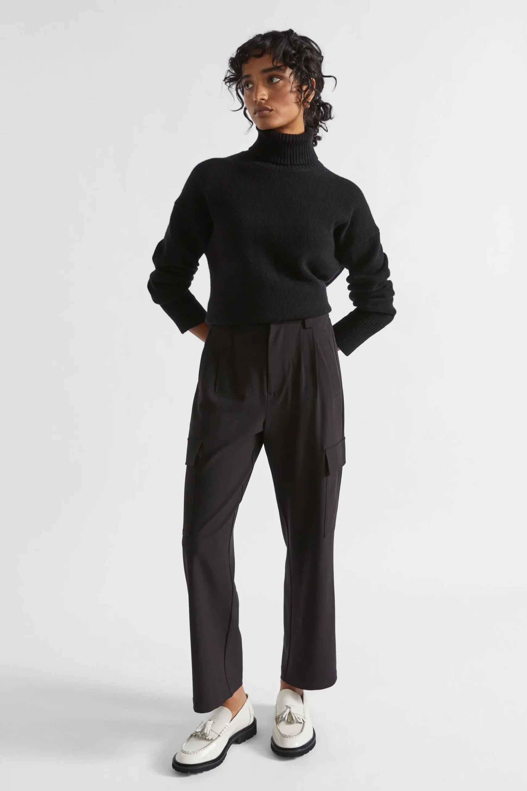 Seed Heritage Pants-Casual Cargo Pant Black
