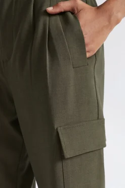 Seed Heritage Pants-Casual Cargo Pant Dark Fern