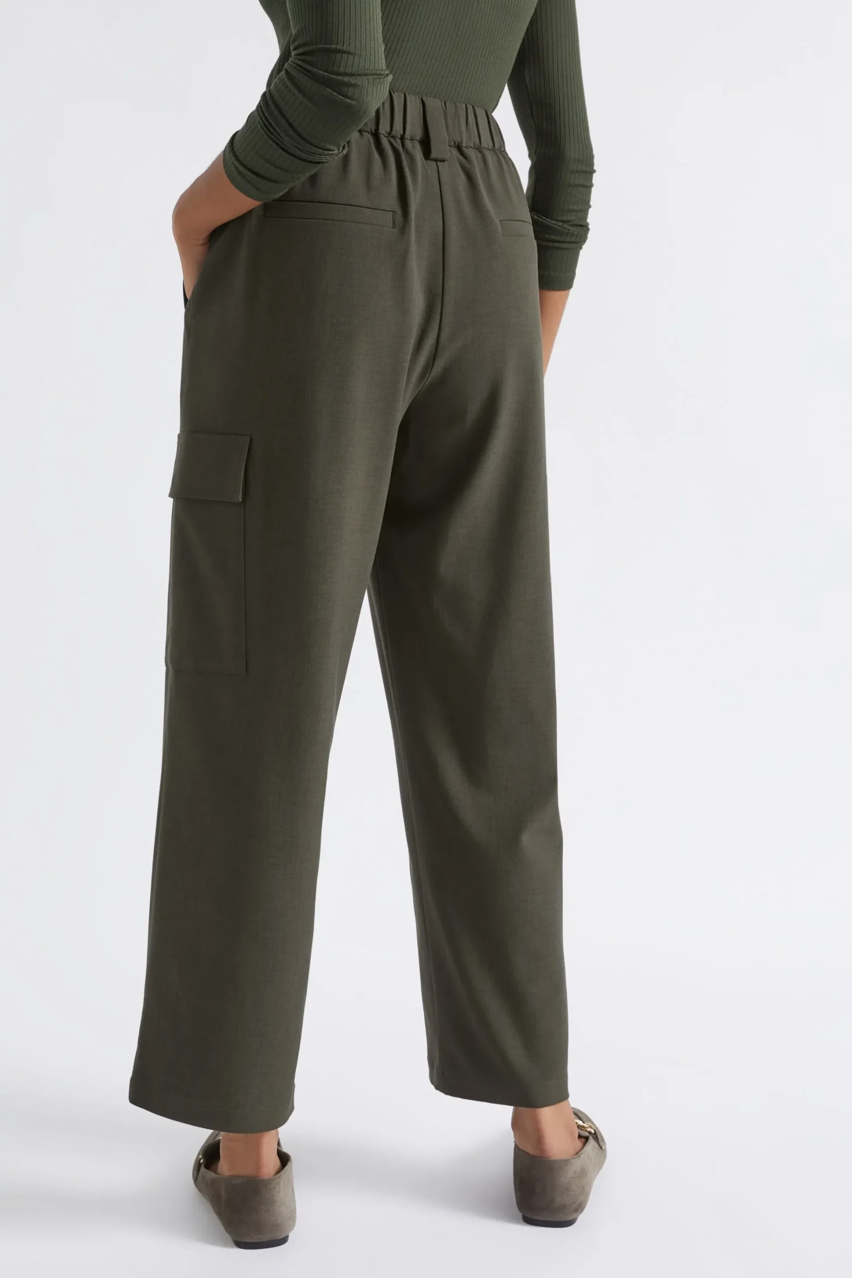 Seed Heritage Pants-Casual Cargo Pant Dark Fern