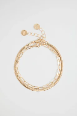 Seed Heritage Jewellery-Chain Bracelet Pack Gold