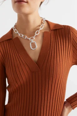 Seed Heritage Jewellery-Chain Link Necklace Silver