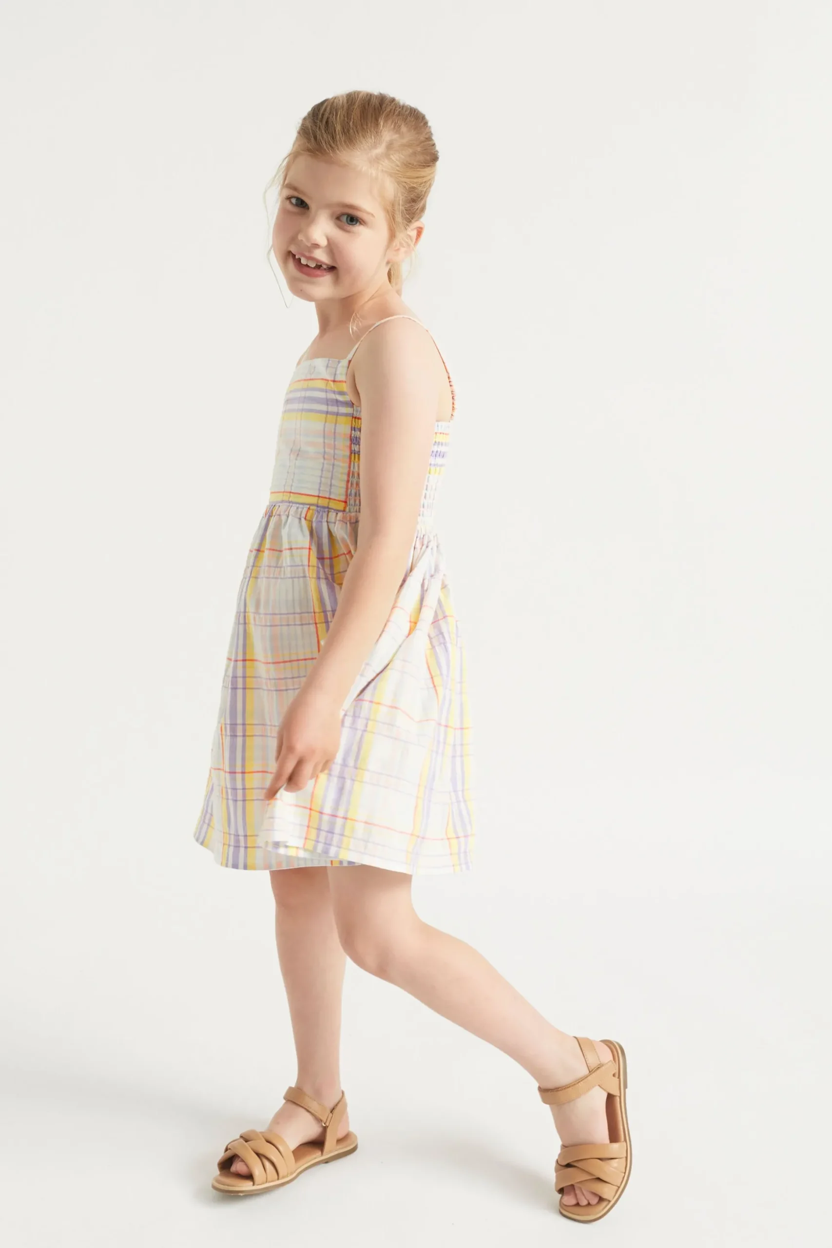 Seed Heritage Dresses-Check Dress Multi
