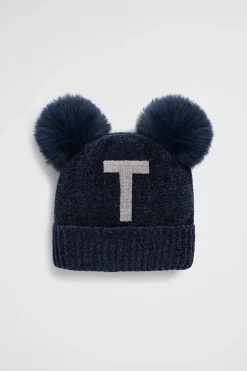 Seed Heritage Beanies-Chenille Iniial Beanie T