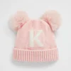 Seed Heritage Beanies-Chenille Initial Beanie K