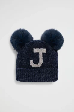 Seed Heritage Beanies-Chenille Initial Beanie J