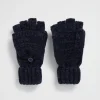 Seed Heritage Gloves-Chenille Mittens Midnight Blue