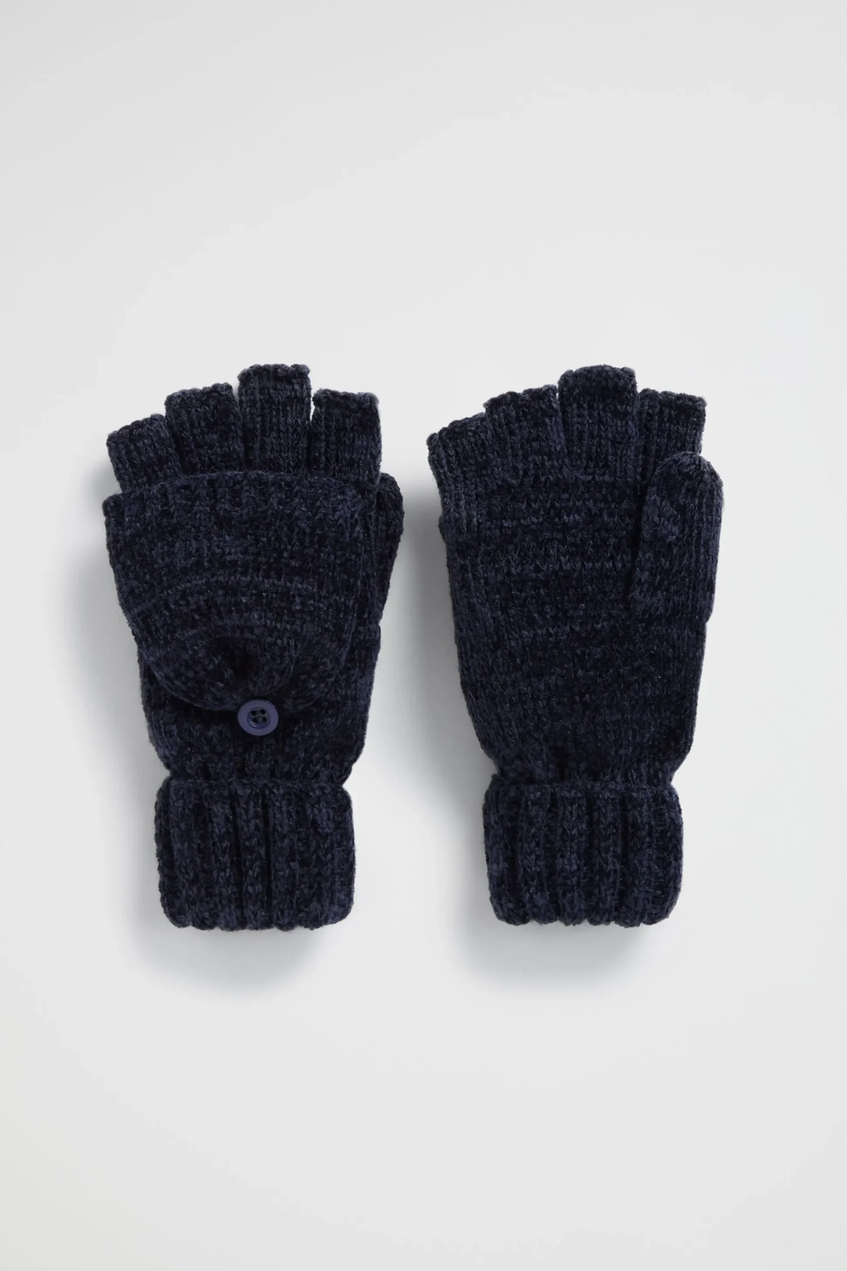 Seed Heritage Gloves-Chenille Mittens Midnight Blue