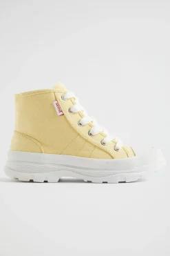 Seed Heritage Boots-Chunky Sole Canvas High-Top Buttercup
