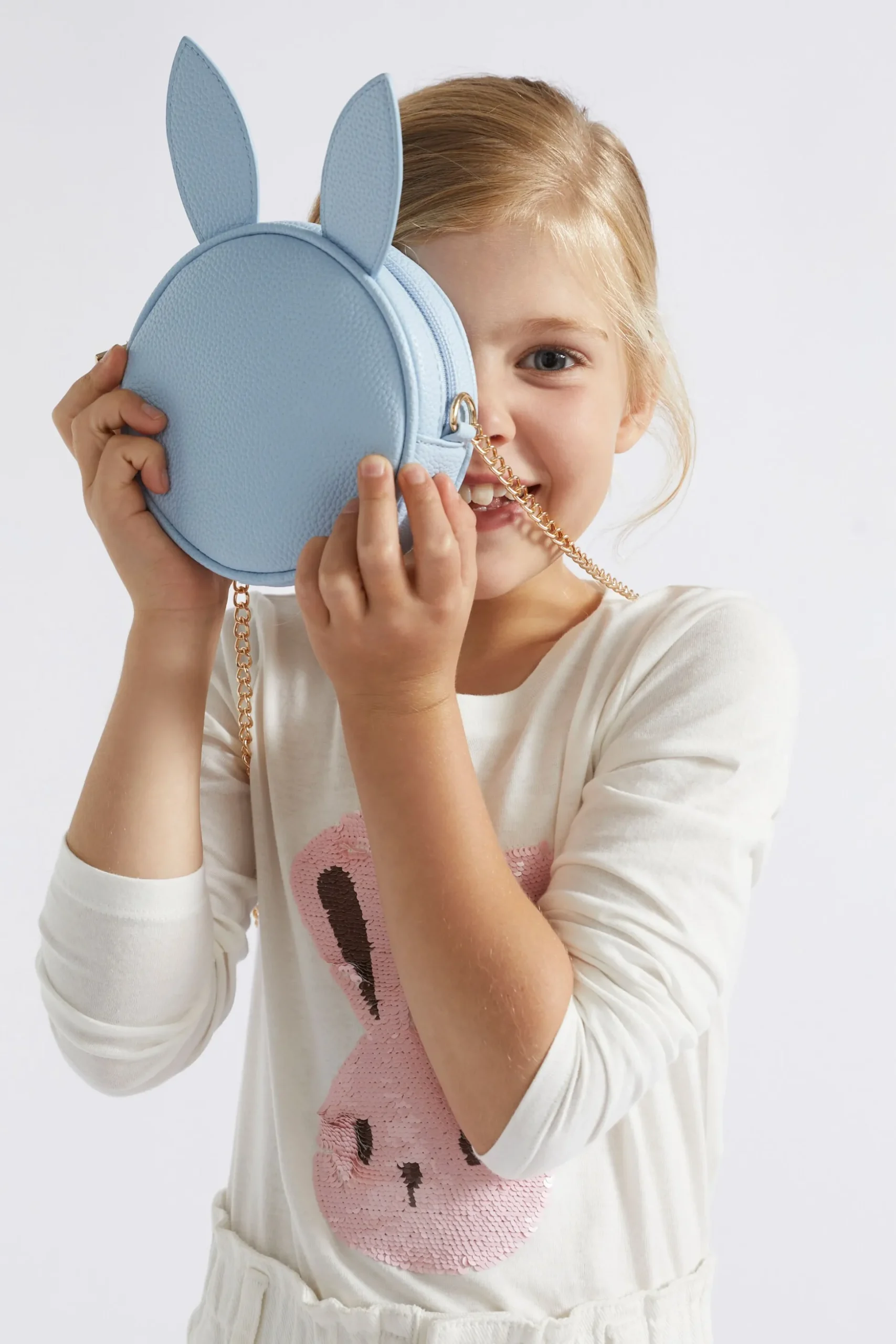Seed Heritage Bags-Circle Bunny Bag Baby Blue