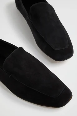 Seed Heritage Loafers-Claire Loafer Black Suede