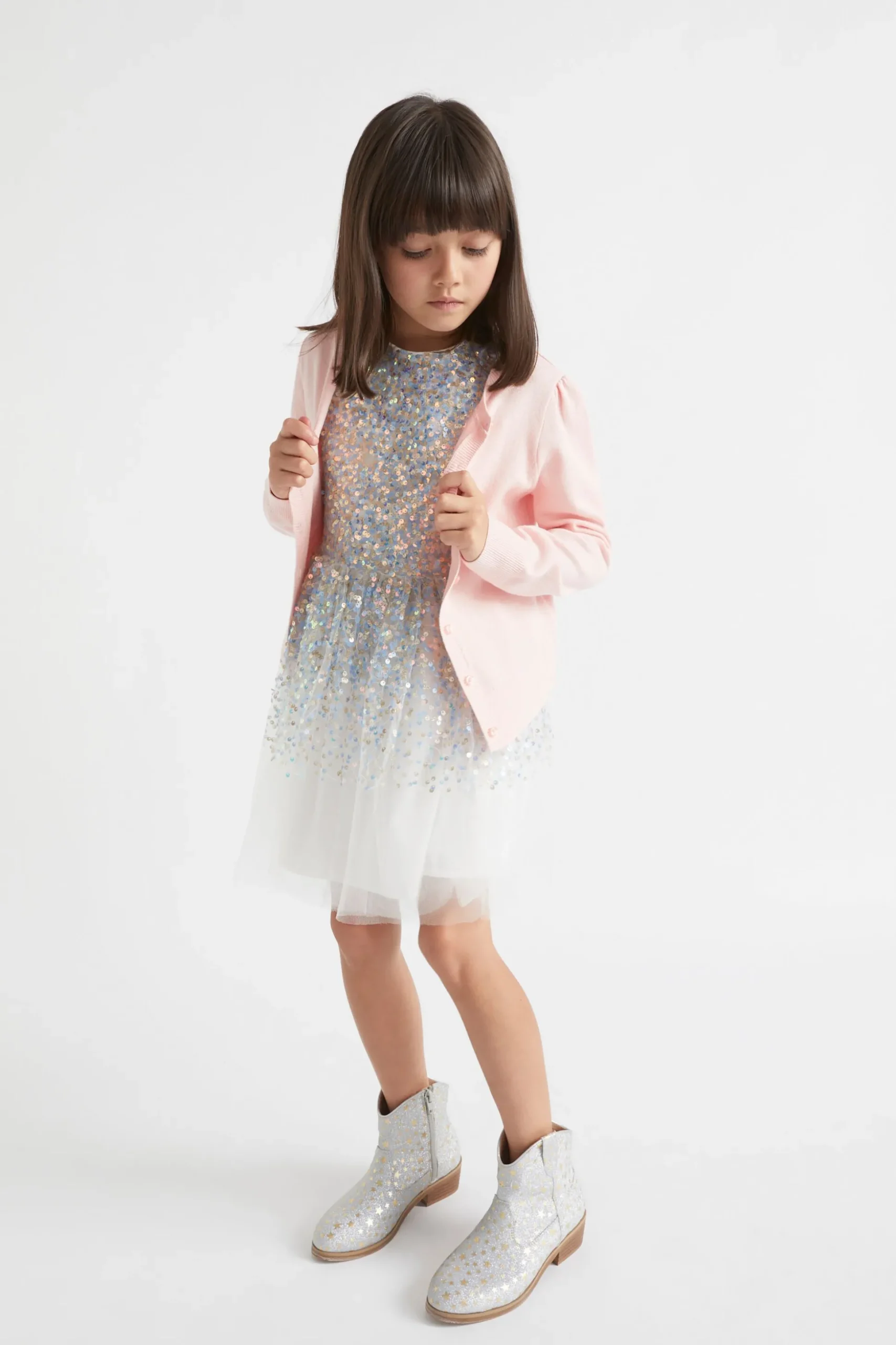 Seed Heritage Knitwear & Sweaters-Classic Cardigan Dusty Rose