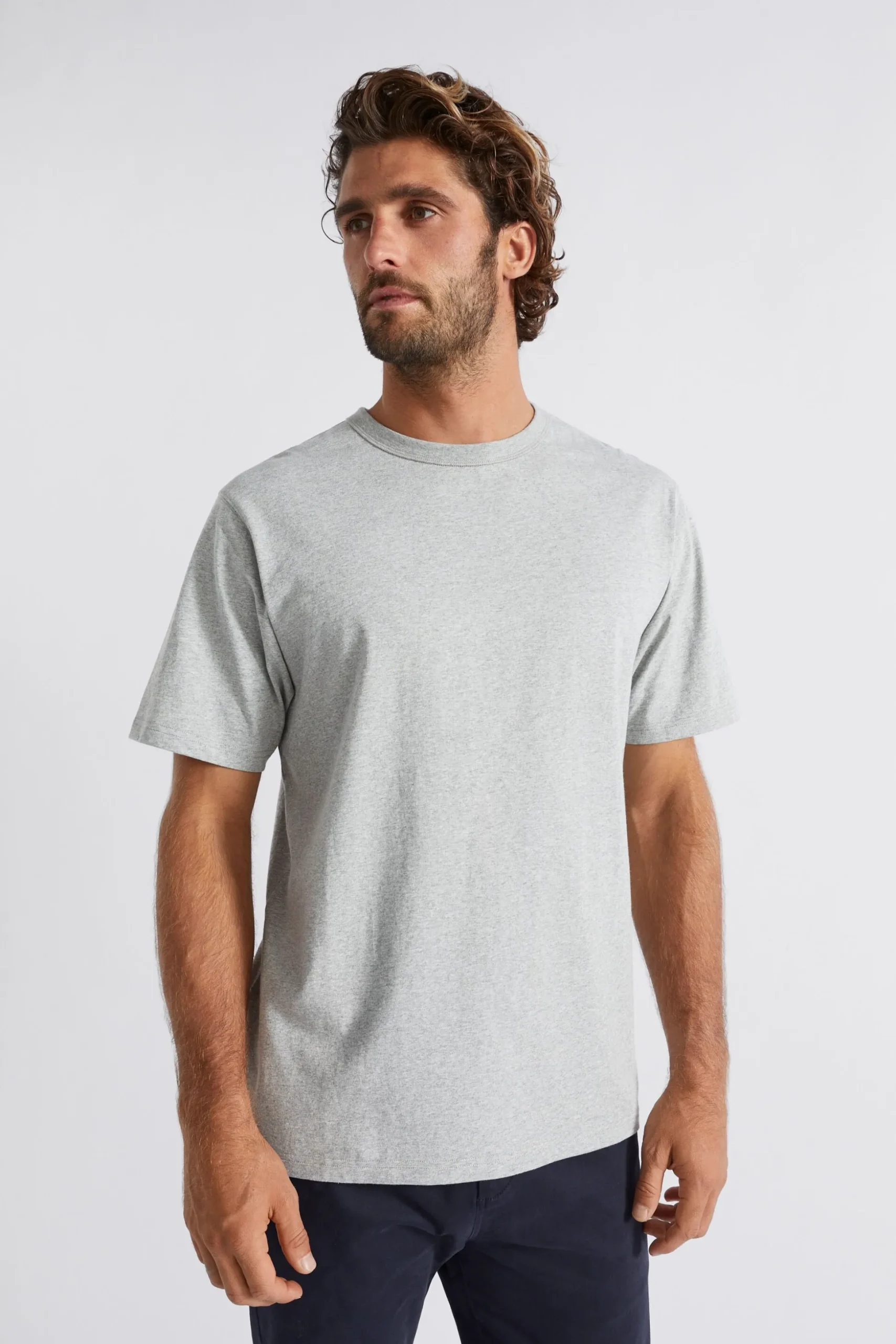 Seed Heritage T-Shirts & Sweaters-Classic Tee Grey Marle