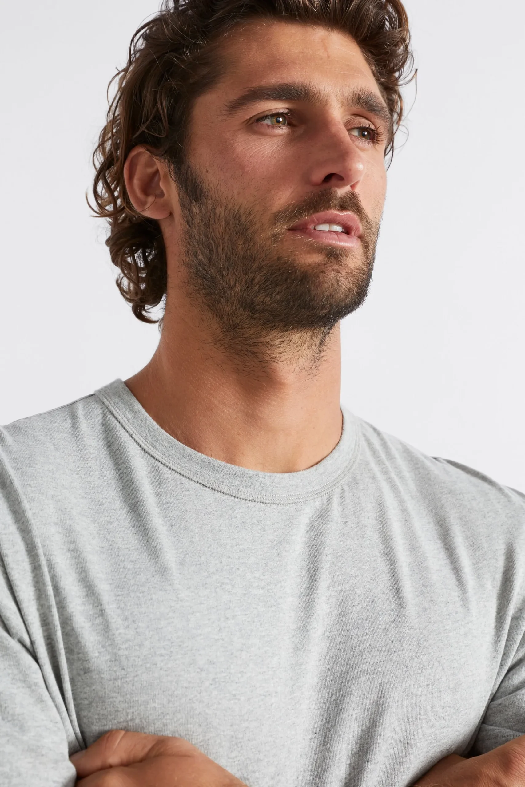 Seed Heritage T-Shirts & Sweaters-Classic Tee Grey Marle