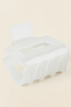 Seed Heritage Hair Accessories-Claw Clip White