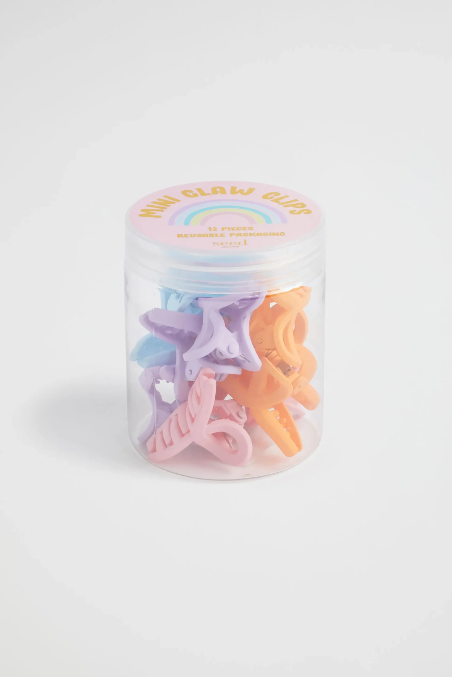 Seed Heritage Hair Accessories-Coated Claw Clip Tub Multi