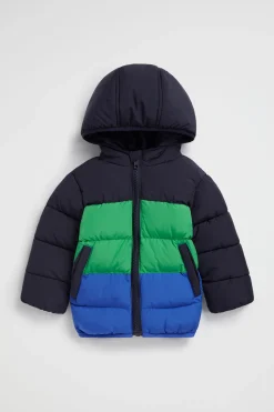 Seed Heritage Jackets & Vests-Colourblock Jacket Midnight Blue