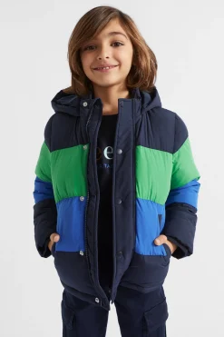 Seed Heritage Jackets & Vests-Colourblock Jacket Midnight Blue