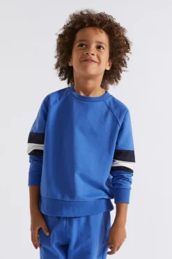 Seed Heritage Knitwear & Sweaters-Colourblock Sweat True Cobalt