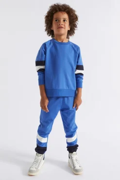 Seed Heritage Knitwear & Sweaters-Colourblock Sweat True Cobalt