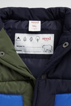 Seed Heritage Jackets & Vests-Colourblock Vest Multi