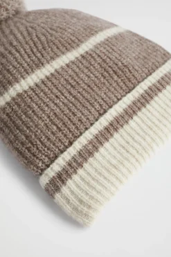 Seed Heritage Hats & Gloves-Contrast Stripe Beanie Hazel Multi
