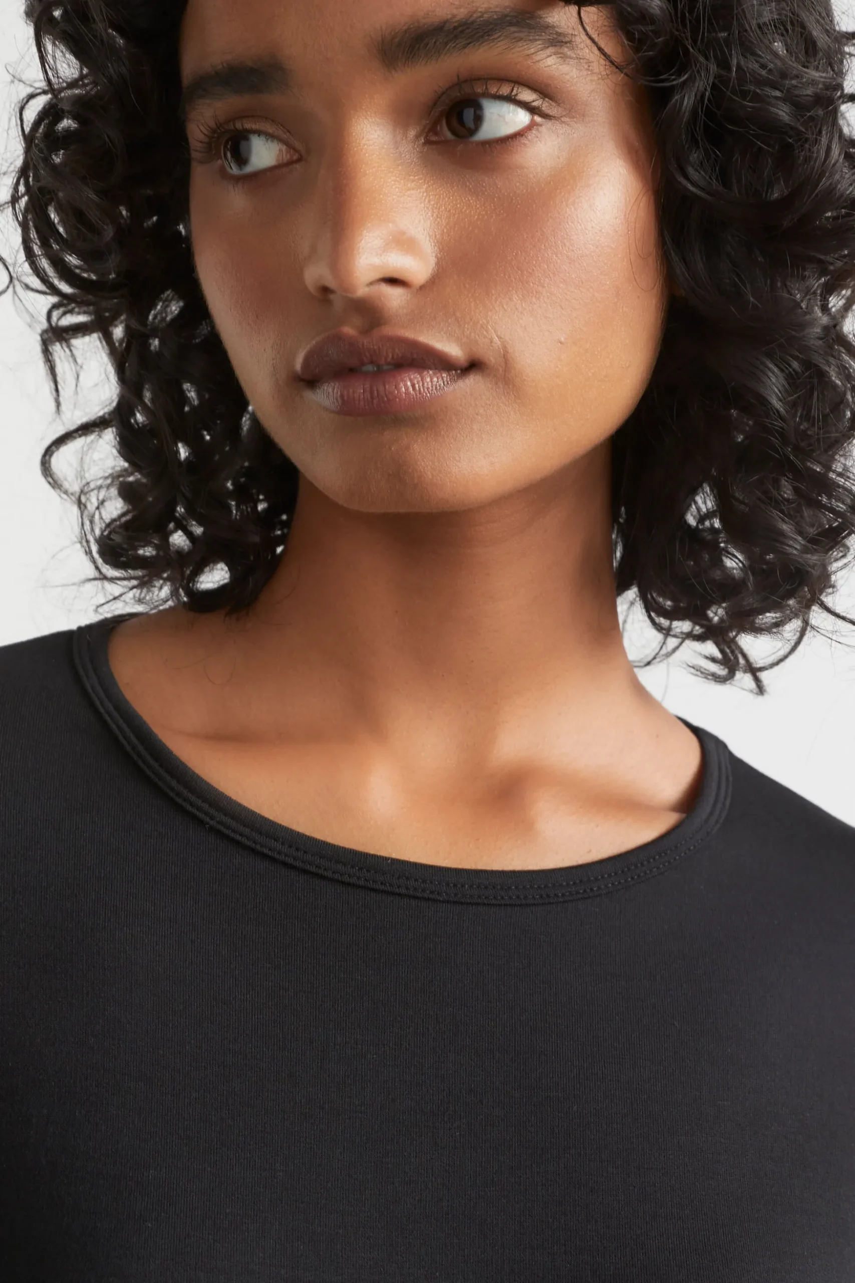 Seed Heritage T-Shirts & Tops-Core Asymmetrical Top Black