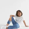 Seed Heritage T-Shirts & Tops-Core Basic Tee Vintage White