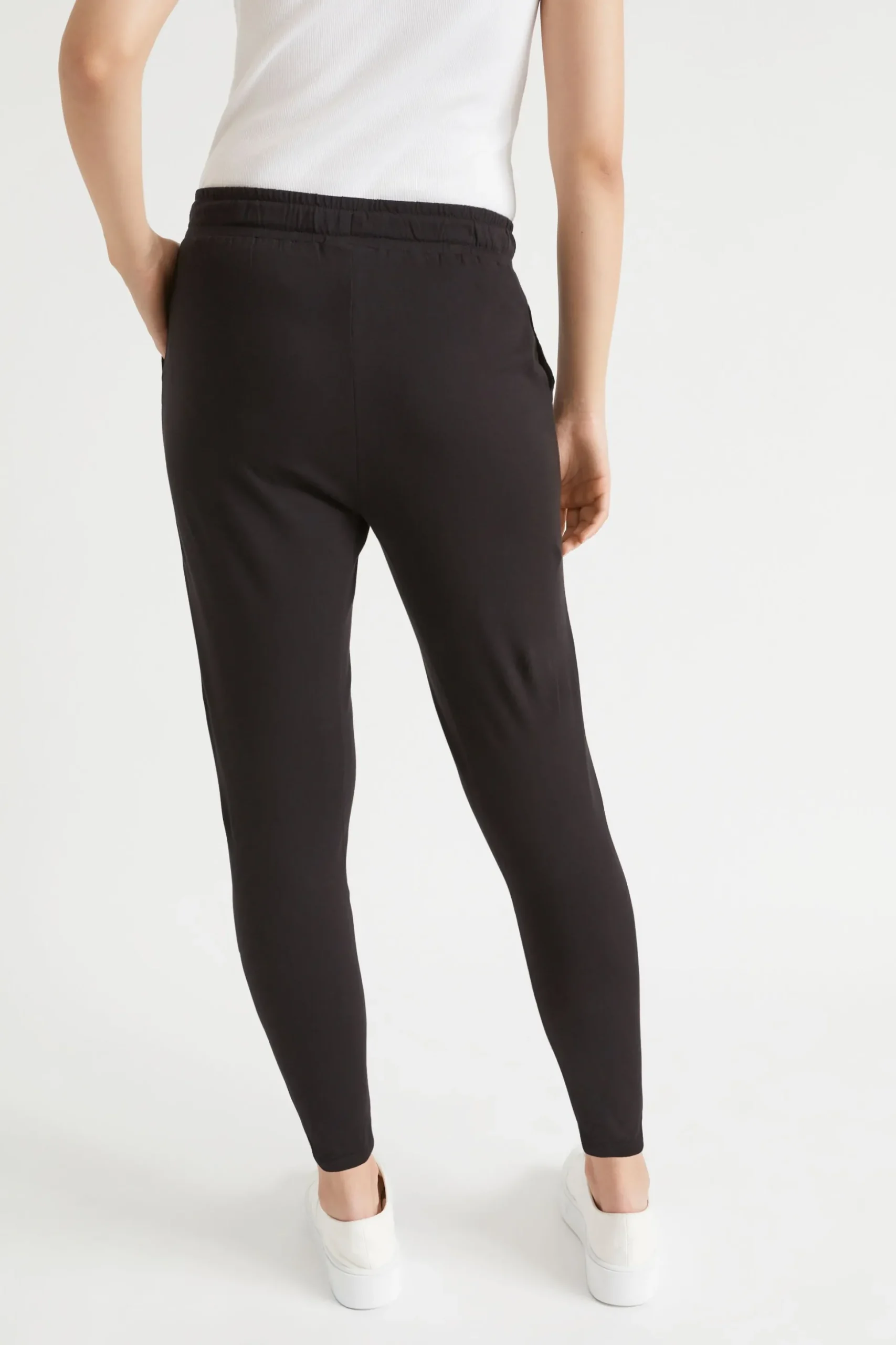 Seed Heritage Pants-Core Cotton Jersey Trackpant Black