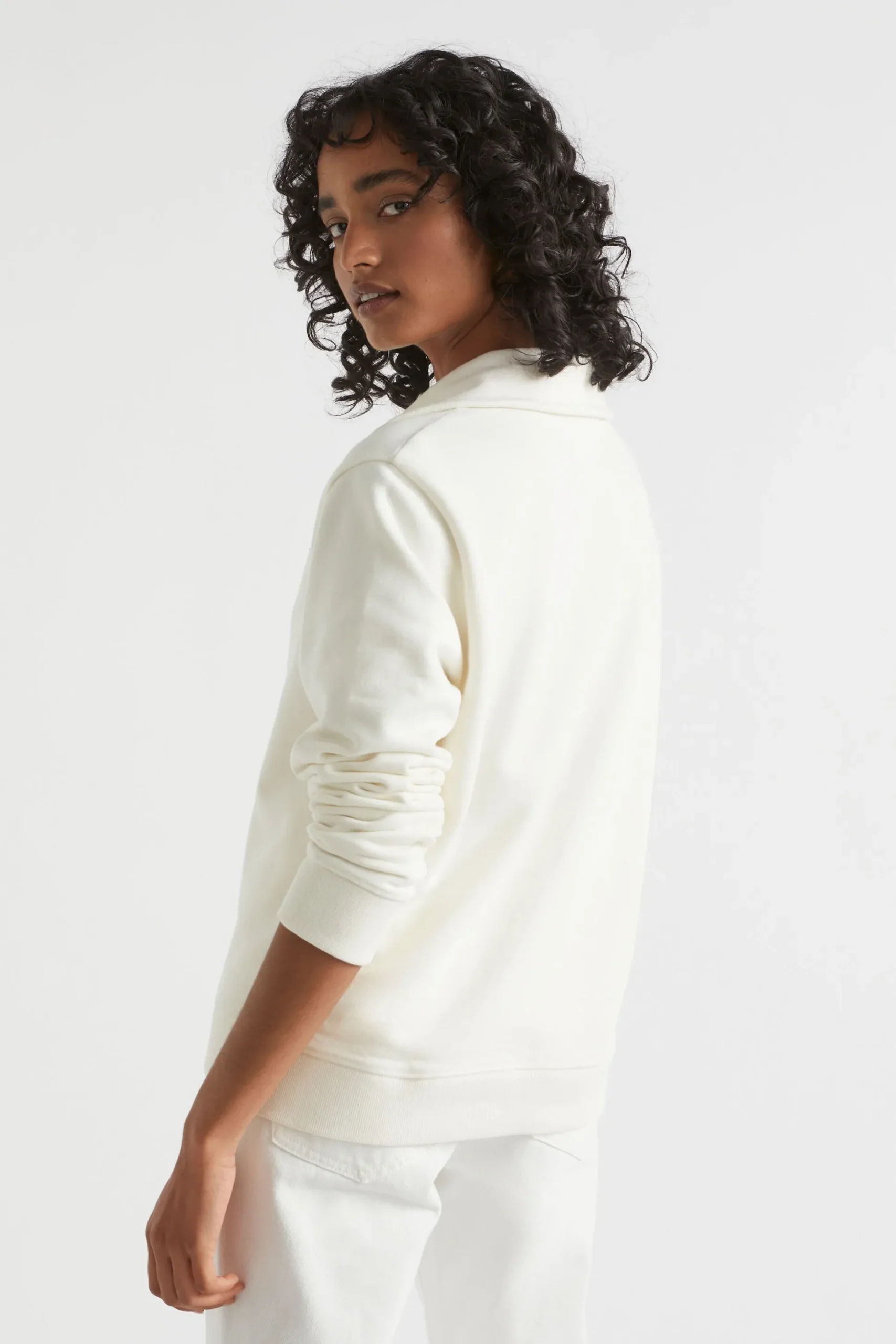 Seed Heritage Knitwear & Sweaters-Core Heritage Logo Sweat Cloud Cream
