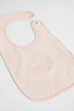 Seed Heritage Bibs-Core Logo Bib Rosewater