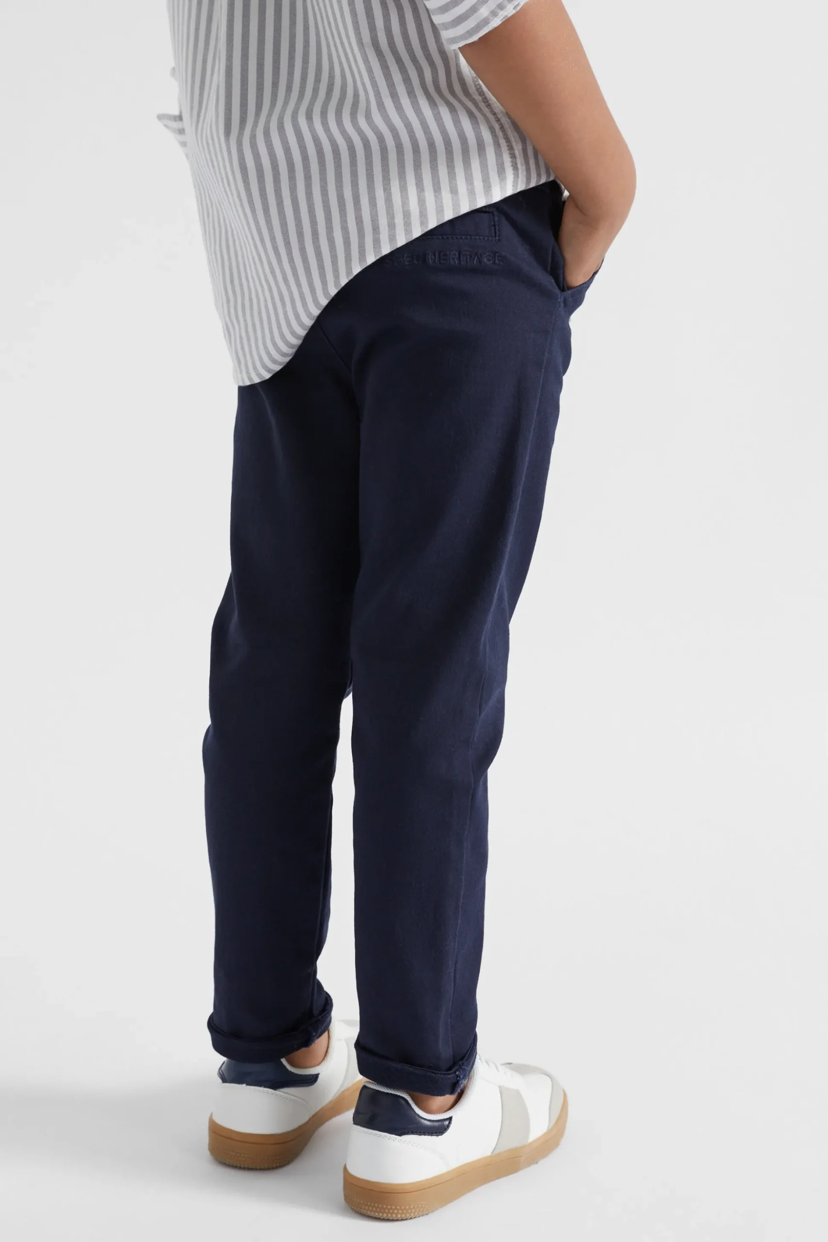 Seed Heritage Pants-Core Logo Chino Midnight Blue