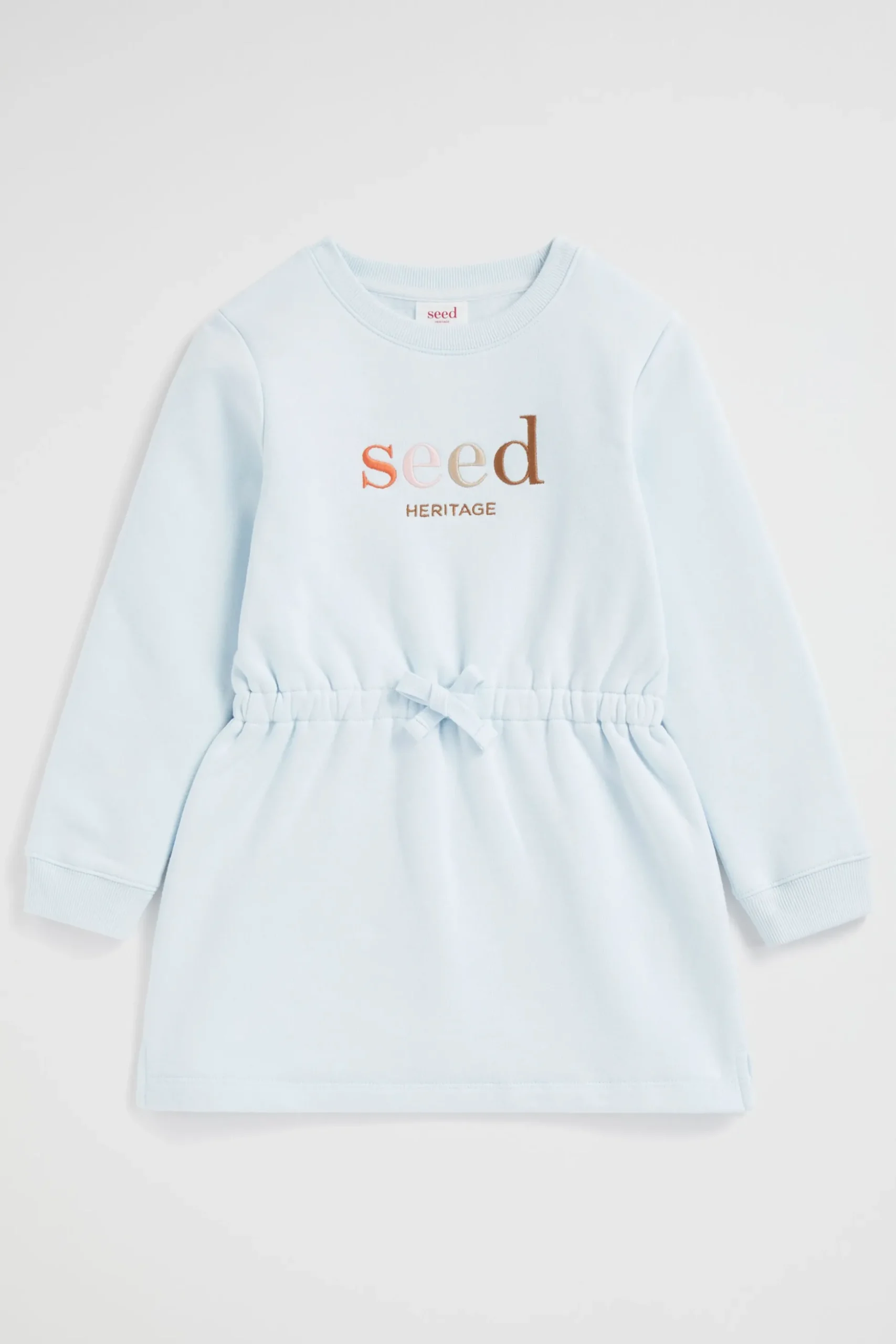 Seed Heritage Dresses-Core Logo Dress Ice Blue