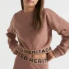 Seed Heritage Knitwear & Sweaters-Core Logo Hem Sweat Cocoa
