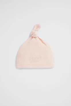Seed Heritage Beanies-Core Logo Knot Hat Rosewater