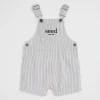 Seed Heritage Rompers & Overalls-Core Logo Overall Midnight Stripe