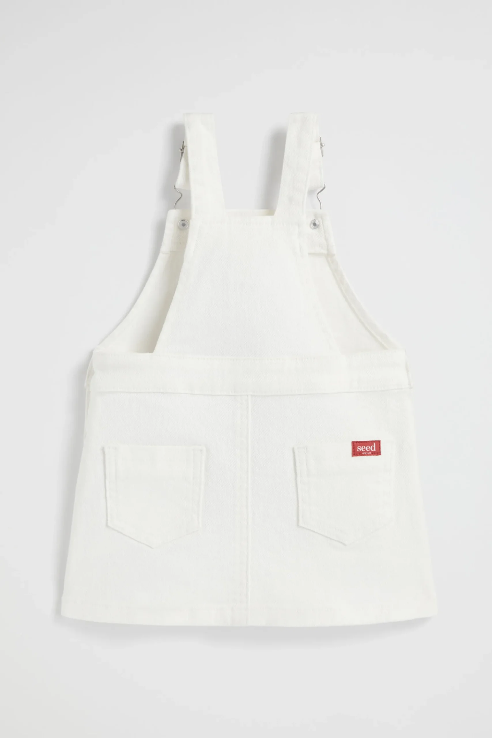 Seed Heritage Playsuits & Overalls-Core Logo Pinafore Canvas Wash