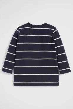 Seed Heritage T-Shirts & Tops-Core Logo Rugby Tee Midnight Blue
